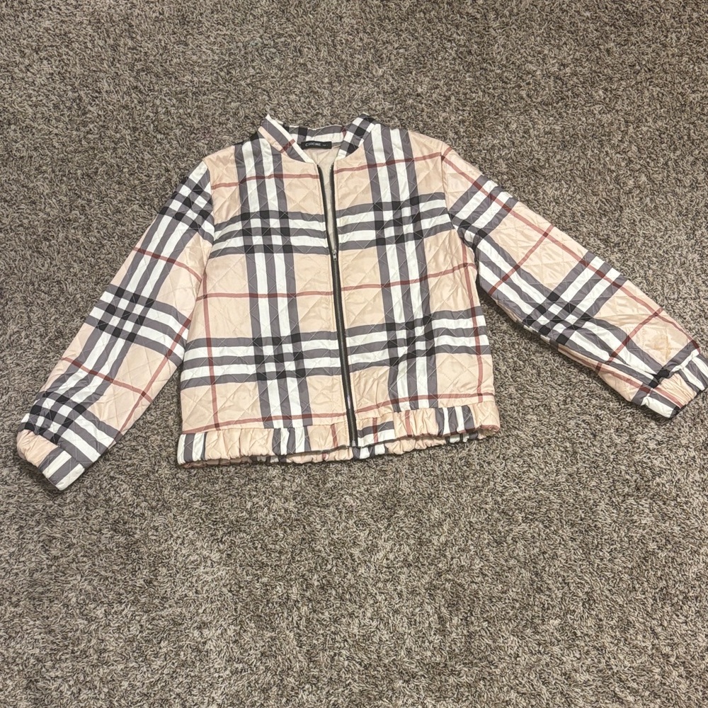 Kids Plaid Puffer Jacket